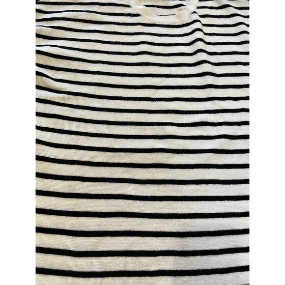 Eileen Fisher Women's S Crewneck Sweater Striped Knit Merino Nautical Black - Picture 8 of 8